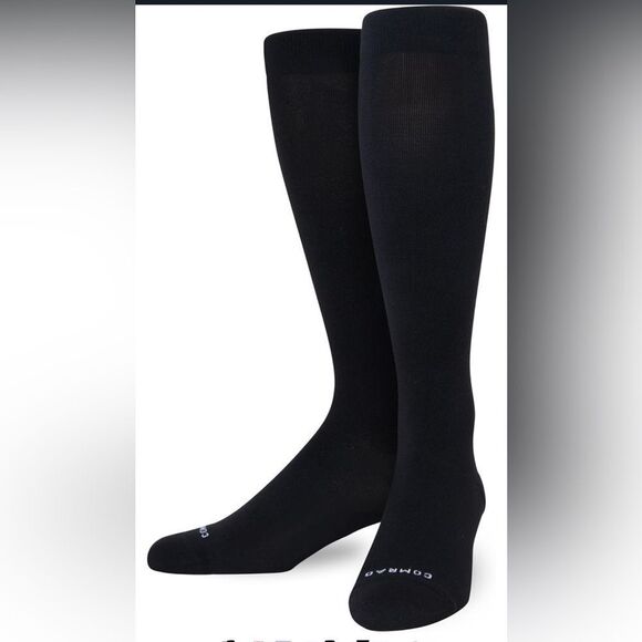 Comrad Compression Nylon Knee High Socks black size Large New With Tags - Picture 1 of 8